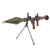 Original Soviet Bulgarian Cold War RPG-7 Rocket Propelled Grenade Inert Launcher RPG with Bipod & Inert Chinese Type 69 Rocket Round Original Items