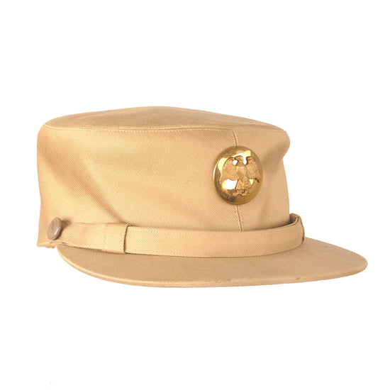 Original U.S. WWII Early War “Summer Khaki” Women's Army Corps WAC Hobby Hat - Named Mae Whilden with Serial Number Original Items