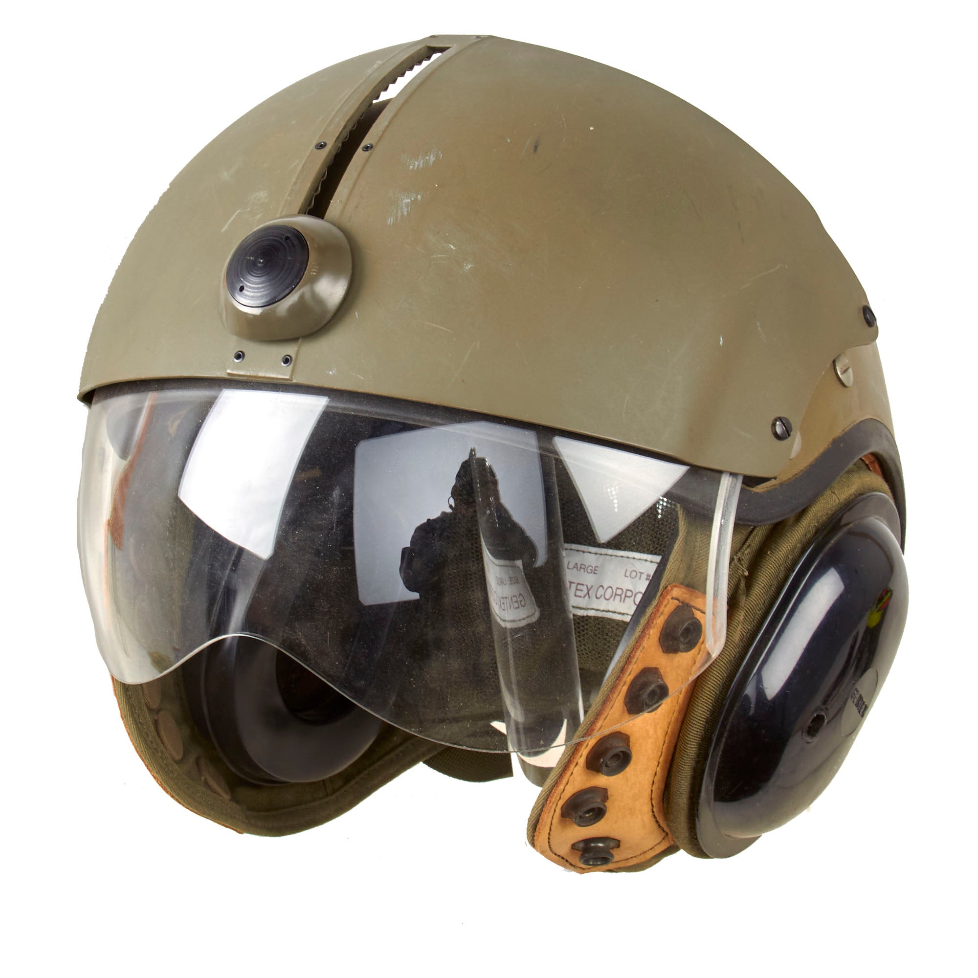 Original Canadian Air Force Gentex Model 411 Flying Helmet - Unissued International Military Antiques Original Canadian Air Force Gentex Model 411 Flying Helmet - Unissued International Military Antiques