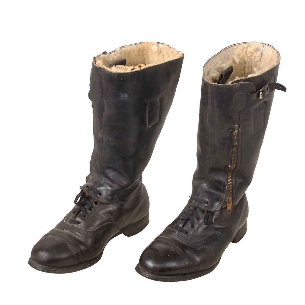 Original British WWII 1943 “Escape” Pattern Flight Boots - Size 10 Original Items