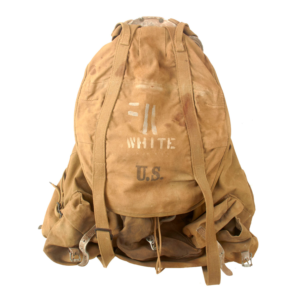 Original U.S. WWII Army J.Q.D. 88B Mountain Rucksack with Tubular Steel Frame by Hinson Mfg. Co. - 1943