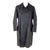 Original German WWII Officer's Private Purchase Gray Leather Greatcoat by Tschacke & Co. of Dresden Original Items