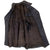 Original German WWII Officer's Private Purchase Gray Leather Greatcoat by Tschacke & Co. of Dresden Original Items