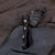 Original German WWII Officer's Private Purchase Gray Leather Greatcoat by Tschacke & Co. of Dresden Original Items