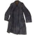 Original German WWII Officer's Private Purchase Gray Leather Greatcoat by Tschacke & Co. of Dresden Original Items