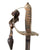 Original British Pre-WWI P-1845 Infantry Regiment Nickel Plated Officer's Dress Sword with Leather-Covered Steel Scabbard & Sword Knot - Edward VII Marked Original Items
