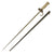 Original French WWI Lebel M.1886 Nickel Handle Cruciform Épée Bayonet with Steel Scabbard Original Items