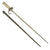 Original French WWI Lebel M.1886 Nickel Handle Cruciform Épée Bayonet with Steel Scabbard Original Items
