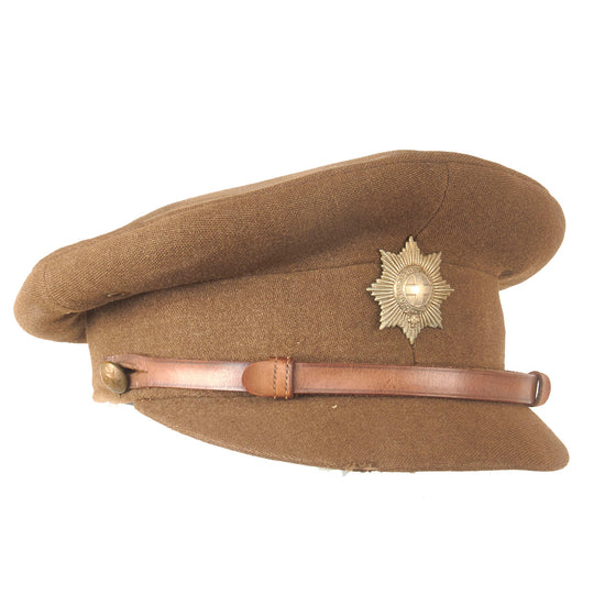 Original British WWII Coldstream Guards Officer Peaked Visor Cap by Edgar Smith of London Original Items