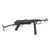 German WWII Replica MP 40 Cap Plug Firing Submachine Gun with Leather Sling by MGC Japan - Magazine Button Seized Original Items