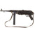 German WWII Replica MP 40 Cap Plug Firing Submachine Gun with Leather Sling by MGC Japan - Magazine Button Seized Original Items