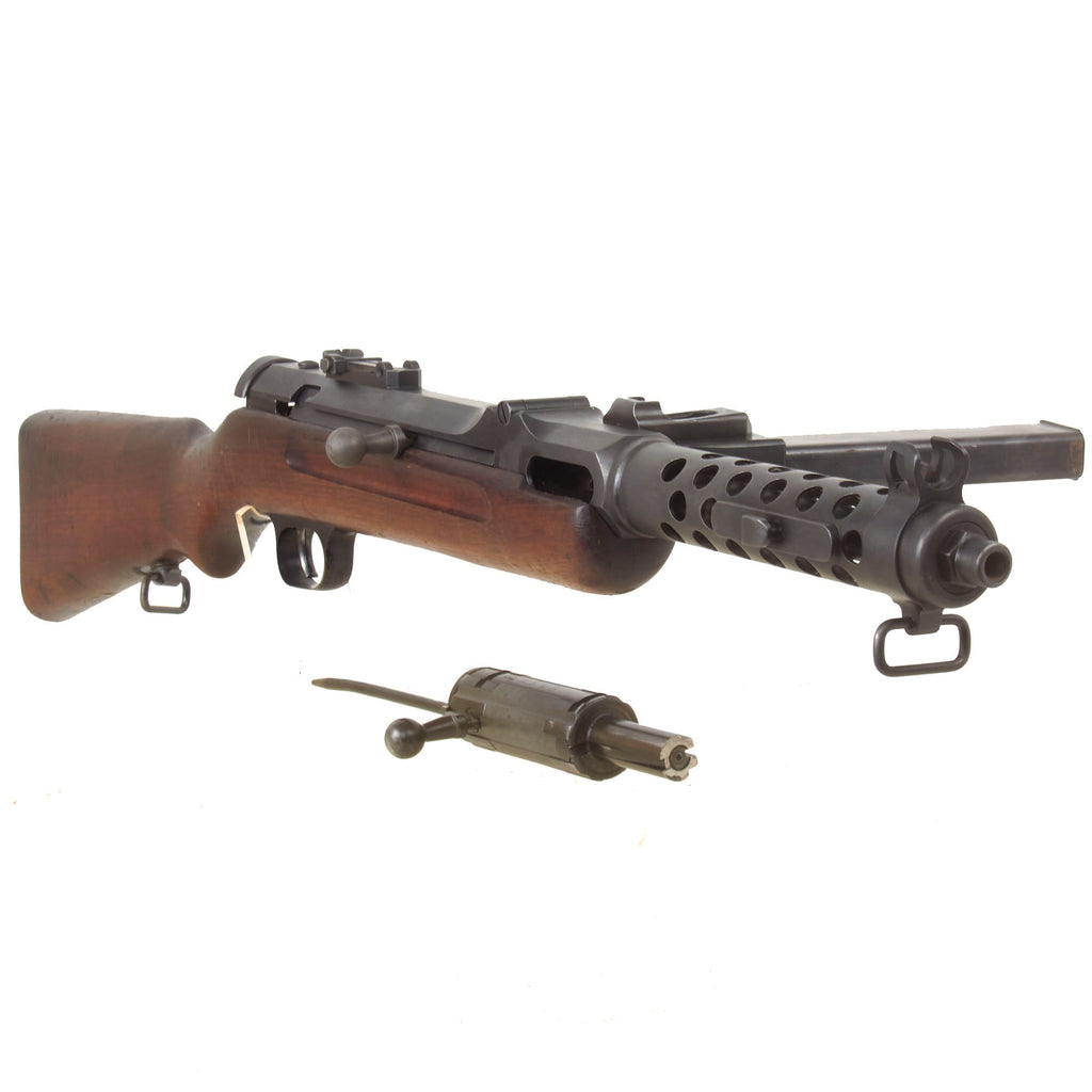 Original German Pre-WWII MP34(ö) Steyr Solothurn Display Submachine Gun with Magazine and Bolt Assembly Original Items