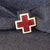 Original U.S. WWII American Red Cross Female Hat with Enamel Pin Original Items
