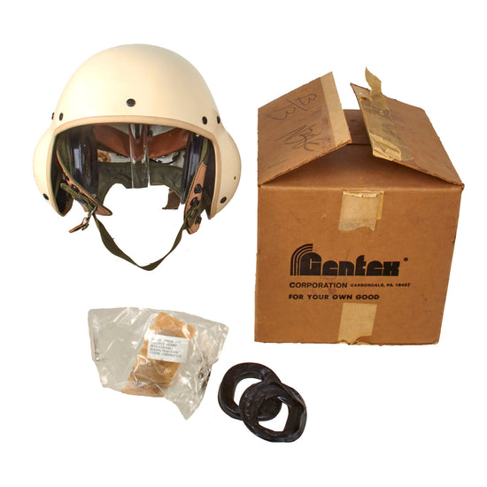 Original U.S. Cold War Era Gentex HGU-39/P Flight Helmet in Original Box - Dated 1979 Original Items