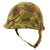 Original U.S. WWII / Korean War USMC Front Seam Fixed Bale M1 Helmet with MSA Liner and USMC Cover With Stenciled Eagle, Globe and Anchor - Complete Original Items