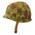 Original U.S. WWII / Korean War USMC Front Seam Fixed Bale M1 Helmet with MSA Liner and USMC Cover With Stenciled Eagle, Globe and Anchor - Complete Original Items