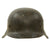 Original German WWII Double Decal NSDAP Civic Police M42 Steel Combat Helmet with 1943 Dated 57cm Liner - Stamped EF64 Original Items