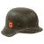 Original German WWII Double Decal NSDAP Civic Police M42 Steel Combat Helmet with 1943 Dated 57cm Liner - Stamped EF64 Original Items