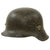 Original German WWII Double Decal NSDAP Civic Police M42 Steel Combat Helmet with 1943 Dated 57cm Liner - Stamped EF64 Original Items