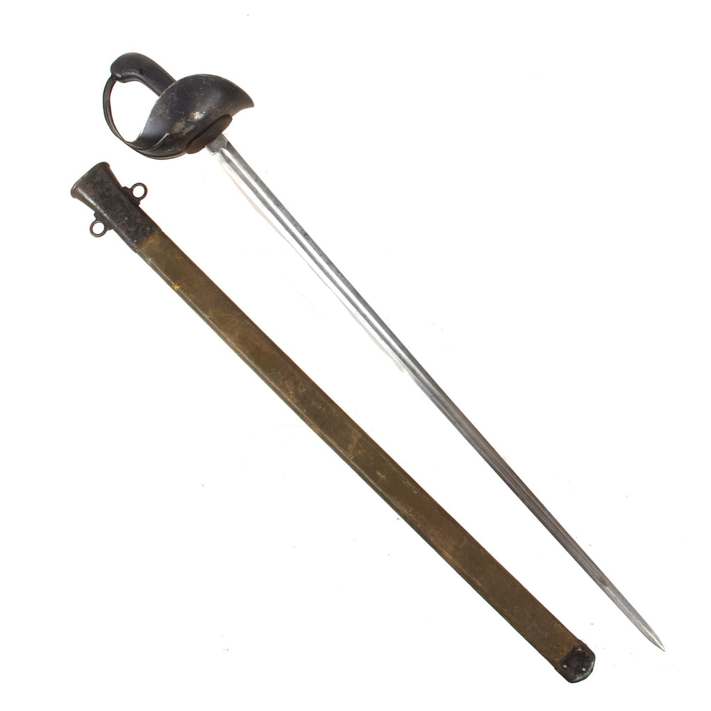 Original U.S. WWI Model 1913 Cavalry Saber Patton Sword by L.F. & C. with Scabbard - Dated 1918 Original Items