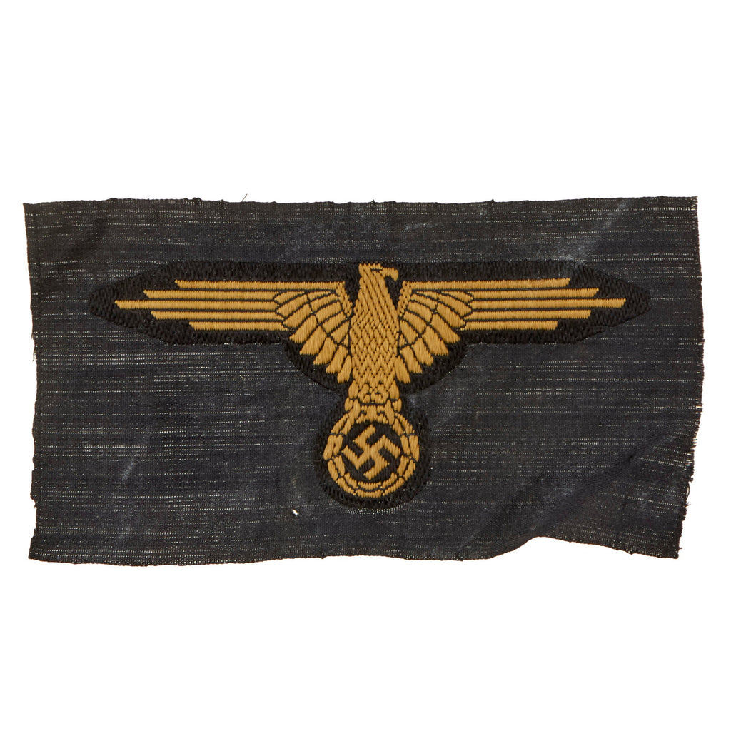 Original German WWII SS BeVo Embroidered Tropical Sleeve Eagle Insignia Original Items