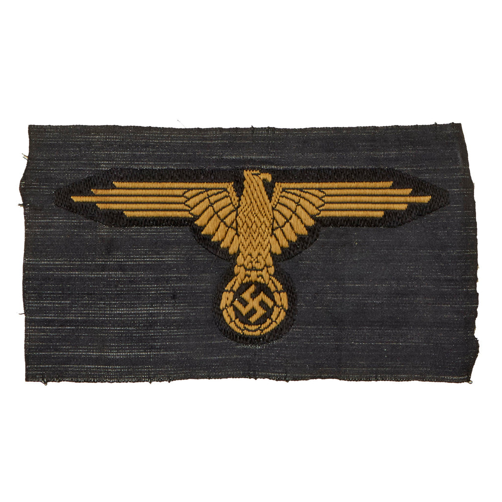 Original German WWII SS BeVo Embroidered Tropical Sleeve Eagle Insignia Original Items