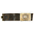 Original German WWII Kriegsmarine EM/NCO Aluminum Belt Buckle by Richard Sieper & Söhne with Kriegsmarine Marked Belt Section Original Items