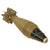 Original U.S. WWII M49A2 60mm Deactivated Mortar Round with Fuse with Original Paint - Dated 1943 - Inert Original Items