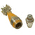 Original U.S. WWII 1941-Dated M49A2 60mm Deactivated Practice Mortar Round with 1941-Dated Fuse and Later-Added Yellow Paint - Inert Original Items