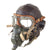 Original British WWII RAF Type C Leather Flying Helmet with Mk. VIII Goggles & U.S. Type A-10A Oxygen Mask Original Items