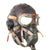 Original British WWII RAF Type C Leather Flying Helmet with Mk. VIII Goggles & U.S. Type A-10A Oxygen Mask Original Items