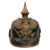 Original Imperial German WWI Prussian M1891 Line Infantry Pickelhaube Spiked Helmet by J.M. Eckart of Ulm with Two Prussian Cockades - Size 56 Original Items