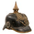 Original Imperial German WWI Prussian M1891 Line Infantry Pickelhaube Spiked Helmet by J.M. Eckart of Ulm with Two Prussian Cockades - Size 56 Original Items