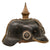 Original Imperial German WWI Prussian M1891 Line Infantry Pickelhaube Spiked Helmet by J.M. Eckart of Ulm with Two Prussian Cockades - Size 56 Original Items