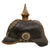 Original Imperial German WWI Prussian M1891 Line Infantry Pickelhaube Spiked Helmet by J.M. Eckart of Ulm with Two Prussian Cockades - Size 56 Original Items