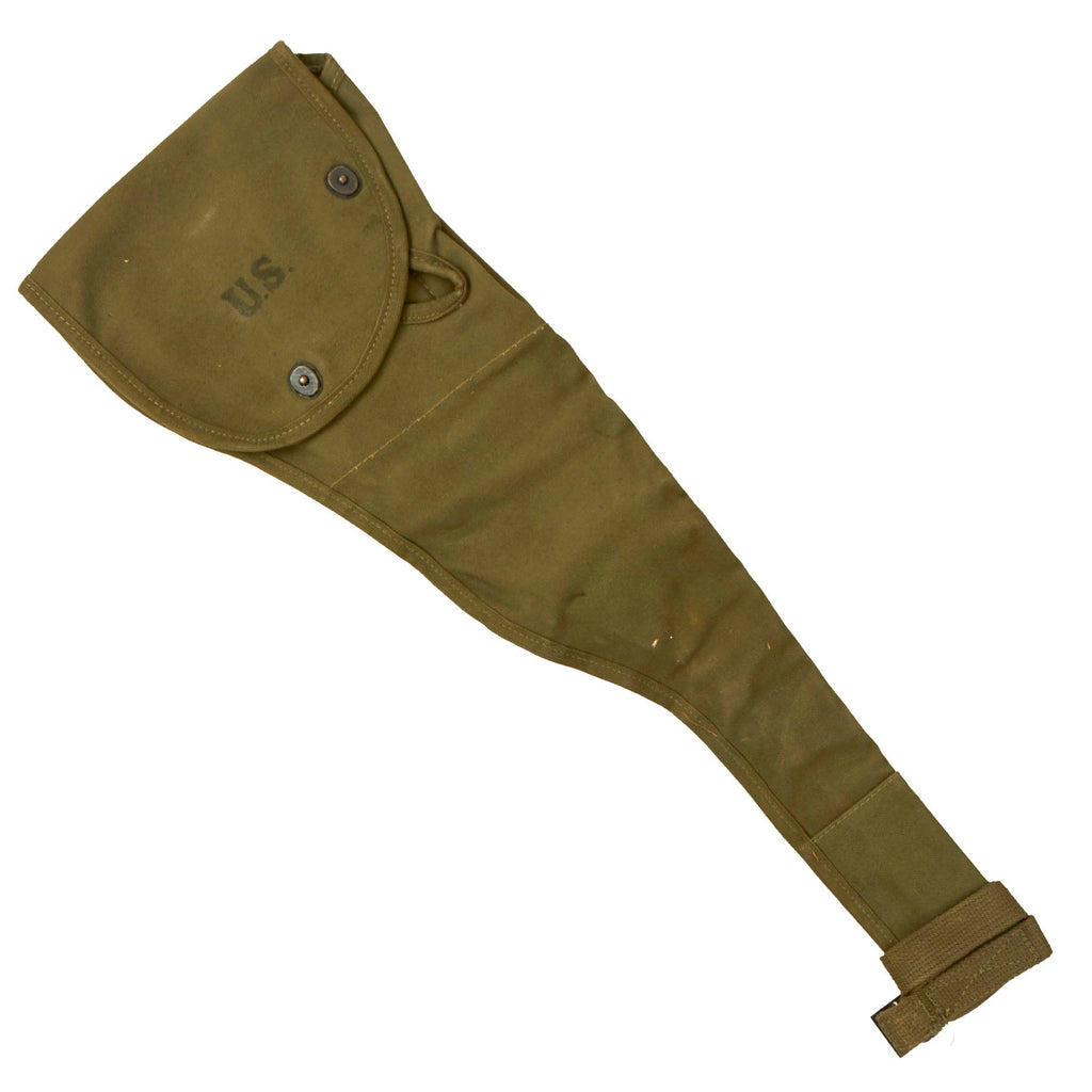 Original U.S. WWII M1A1 Carbine Canvas Paratrooper Jump Case Scabbard by Hav. Stch. Co. - Dated 1944 Original Items