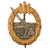 Original German WWII Early Tombak Kriegsmarine Navy Coastal Artillery Badge by C. Schwerin & Sohn of Berlin Original Items