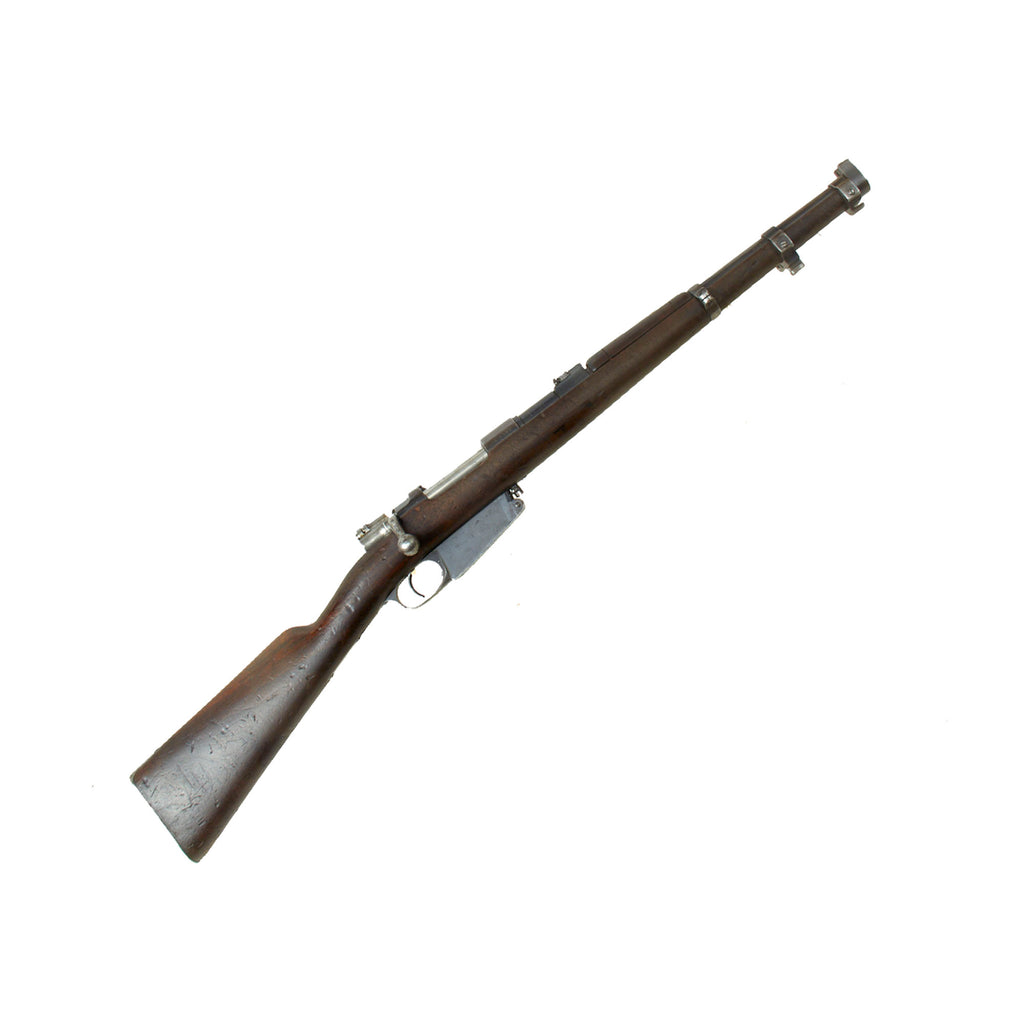 Original Rare M1891 Argentine Mauser Engineer Carbine by Ludwig Loewe Berlin Serial A 6103 with Intact Crest - made in 1895 Original Items