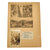 Original U.S. WWII D-Day Major Richard Sinclair Scrapbook Page Group with Eisenhower D-Day Letter Addressed to LST 371, Captured Armband, and Documents Original Items