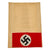 Original U.S. WWII D-Day Major Richard Sinclair Scrapbook Page Group with Eisenhower D-Day Letter Addressed to LST 371, Captured Armband, and Documents Original Items
