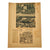 Original U.S. WWII D-Day Major Richard Sinclair Scrapbook Page Group with Eisenhower D-Day Letter Addressed to LST 371, Captured Armband, and Documents Original Items