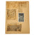 Original U.S. WWII D-Day Major Richard Sinclair Scrapbook Page Group with Eisenhower D-Day Letter Addressed to LST 371, Captured Armband, and Documents Original Items