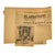 Original U.S. WWII D-Day Major Richard Sinclair Scrapbook Page Group with Eisenhower D-Day Letter Addressed to LST 371, Captured Armband, and Documents Original Items