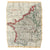 Original British WWII RAF MI9 Double-Sided Silk Escape & Evasion Map 9.C(a) / 2.B - France & Germany, c. 1940-1942 Original Items