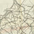 Original British WWII RAF Silk Double-Sided Escape Map of Germany & France - Air Ministry No. 7329 & 7330 - 15 x 18” Original Items