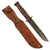Original U.S. WWII USN Patrol Bombing Squadron Mark 2 KA-BAR Fighting Knife by Robeson Cutlery with Named Leather Sheath - Pat Welsh of VPB-44 Original Items