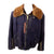 Original German WWII Luftwaffe Blue Winter Fur Lined "Channel" Flying Jacket with Bakelite Main Zipper Original Items