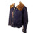 Original German WWII Luftwaffe Blue Winter Fur Lined "Channel" Flying Jacket with Bakelite Main Zipper Original Items