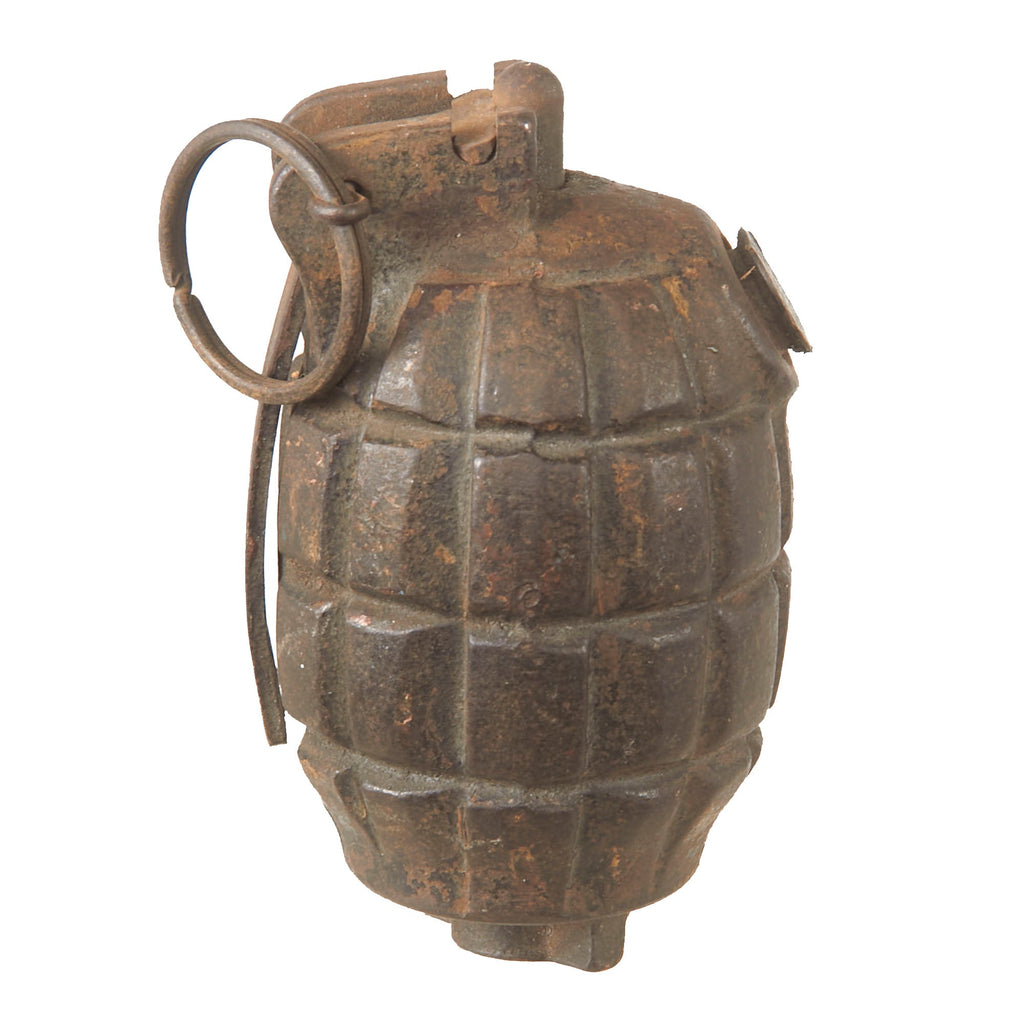 Original British WWI Inert Mills Bomb No. 23 MKII Grenade by Howard & Bullough - Dated April 1918 Original Items