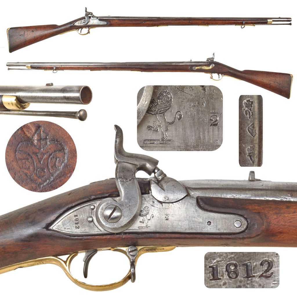 Original British East India Company Model A Percussion Converted Musket with British Marked Lock and Barrel - Dated 1812 Original Items